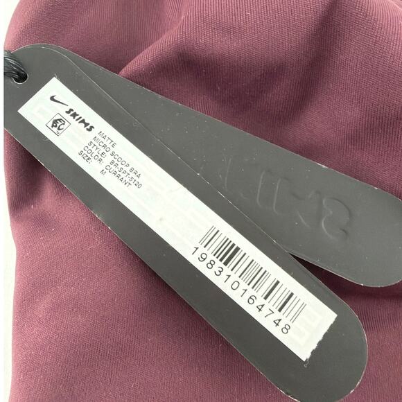 Nike Skims Matte Women's Currant Micro Scoop Bra Size M - Picture 4 of 10